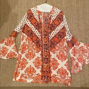 Orange and Purple Dress